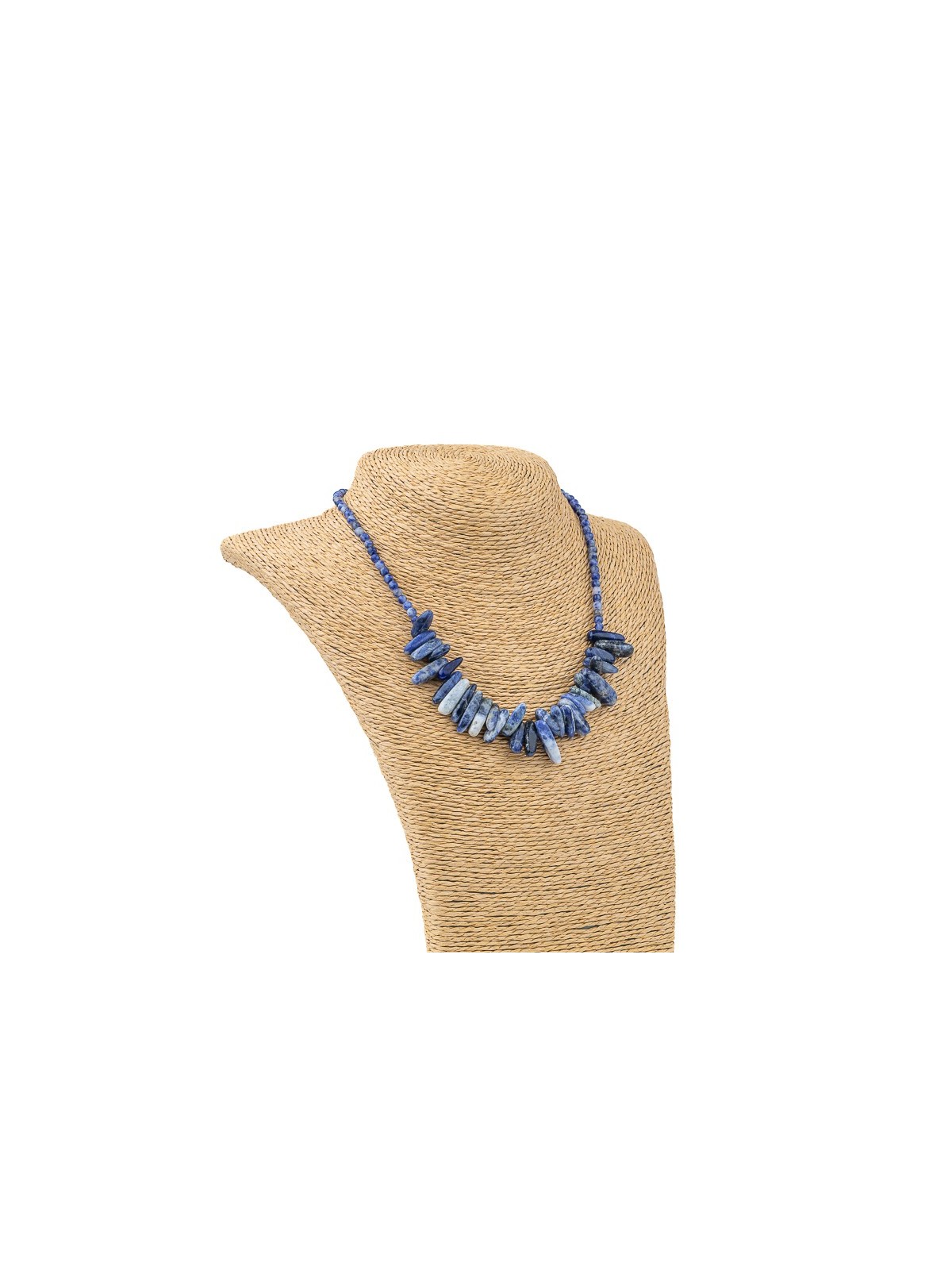 Collana chips di sodalite blu | Pietra naturale