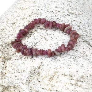 Armband 'Chips' aus Rubellit (rote Turmalin)