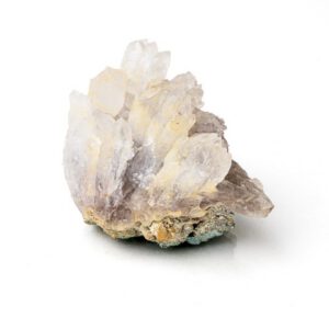 Amethyst-Cluster - Bergkristall und Calcit