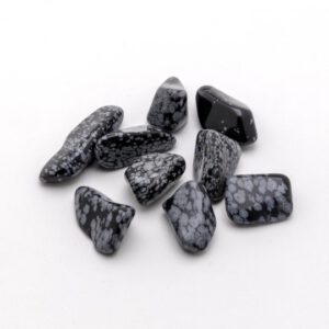 Schneeflocken-Obsidian poliert