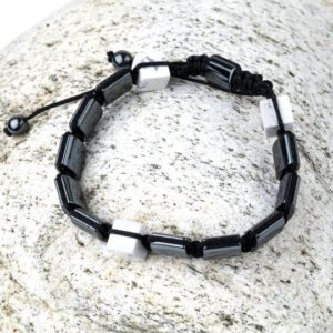 Armband aus Hämatit mit Magnesit
