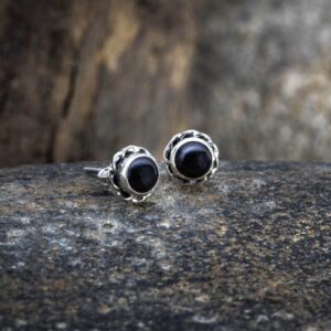 Ohrringe aus schwarzem Onyx