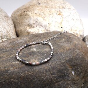 Armband aus rosa Zebradiaspor