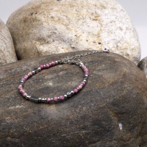 Armband aus rosa Imperial-Jaspis