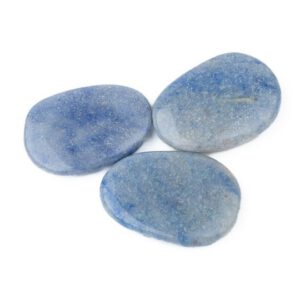 Blauer Trommelsteinquarz