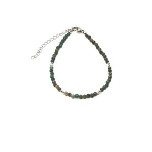 Armband aus grünem Achat
