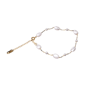 Armband / Fußkette aus Flussperlen