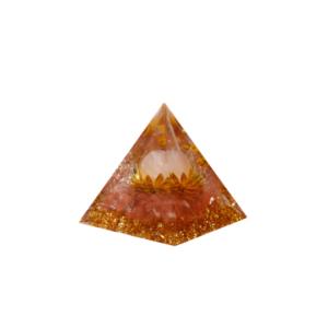 Orgonit-Pyramide mit Rosenquarz