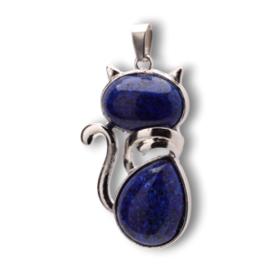 Katzenanhänger aus Lapislazuli