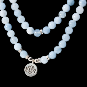 Japa Mala aus Aquamarin