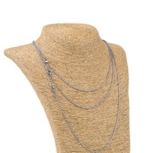 BOX Armband und Anhänger aus Apatit, mit Halskette aus Edelstahl