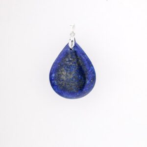 BOX Armband und Anhänger aus Lapislazuli mit Halskette aus Edelstahl