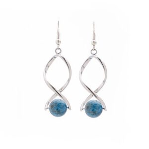 Ohrringe aus blauer Apatit